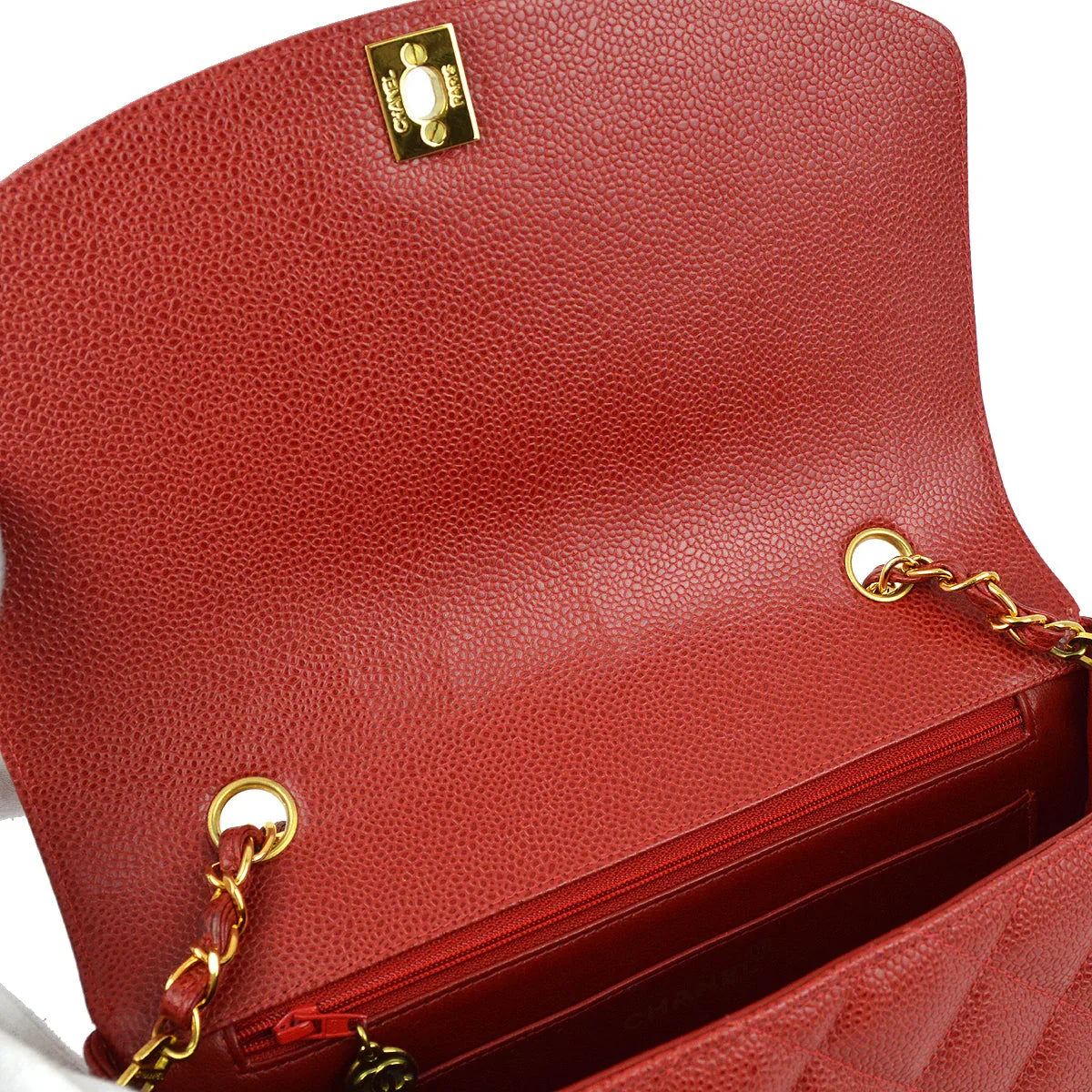 Chanel 1994-1996 Caviar Medium Diana Shoulder Bag