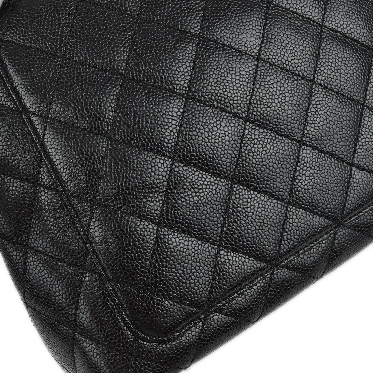Chanel 2001-2003 Black Caviar Kelly Handbag