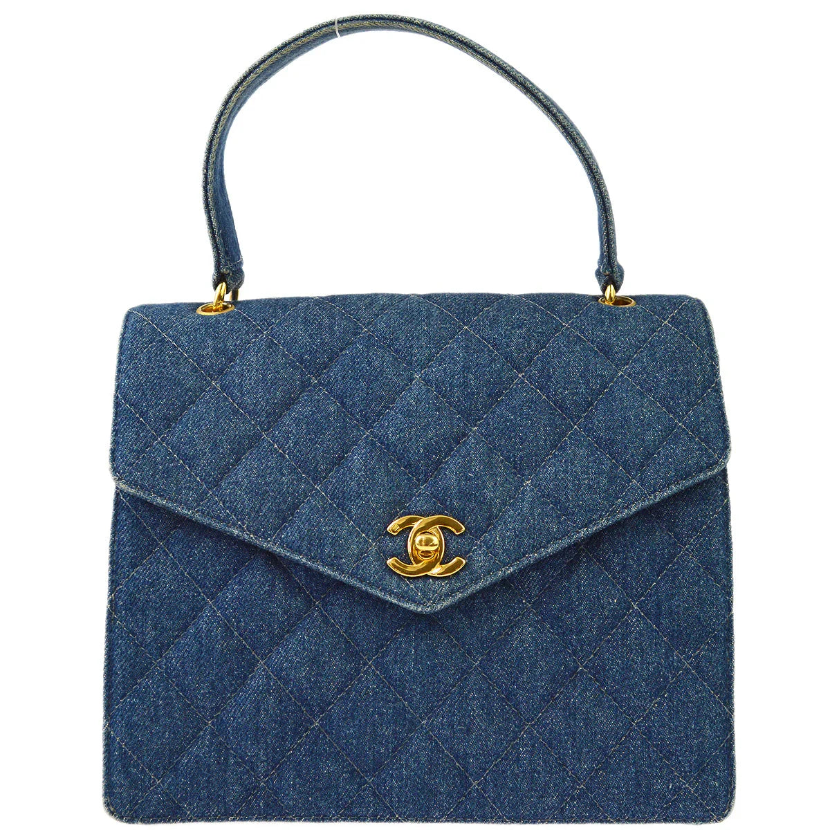 Chanel 1997-1999 Indigo Denim Handbag