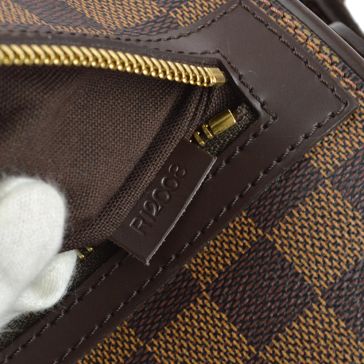 Louis Vuitton 2008 Damier Spencer Laptop Shoulder Bag N58021