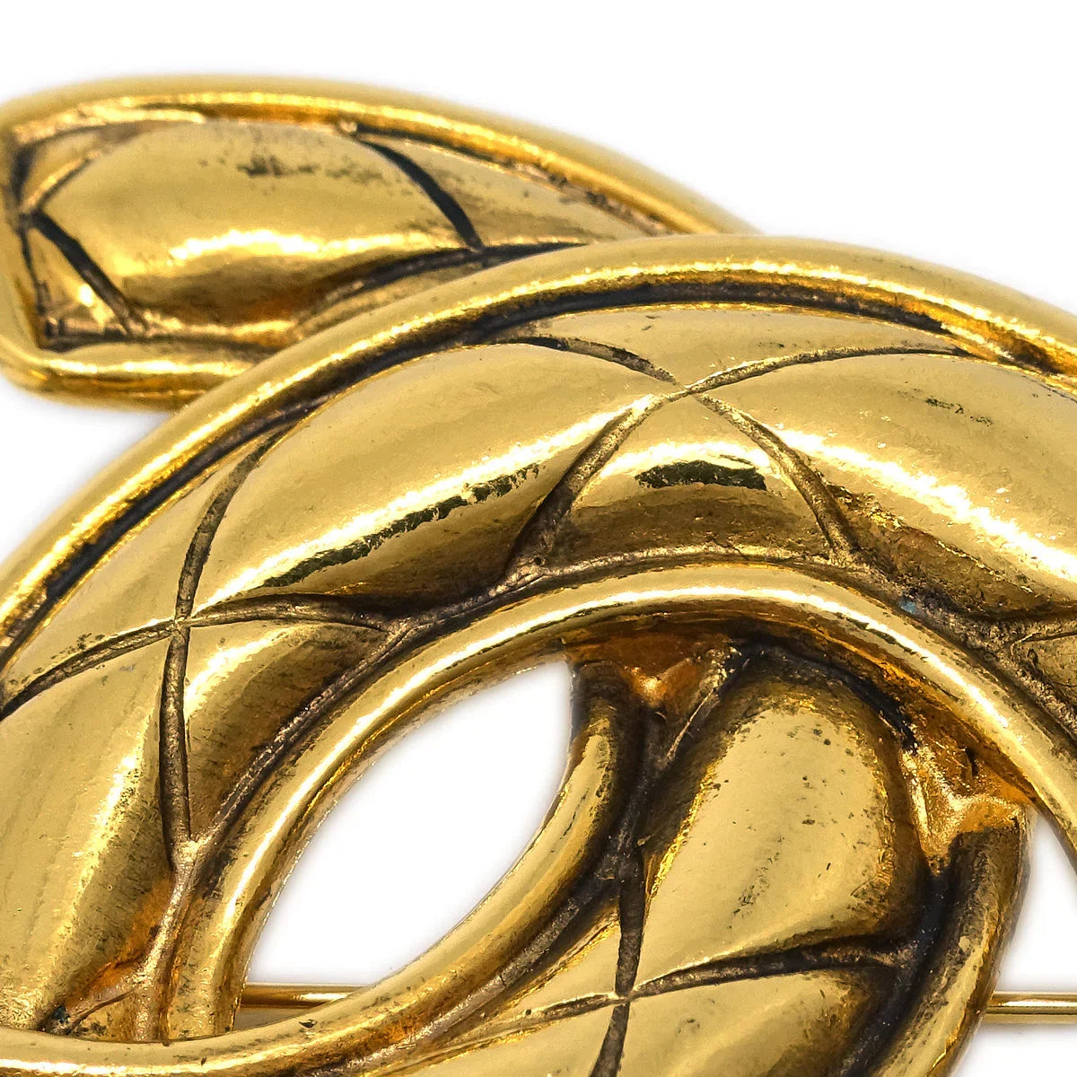 Chanel CC Brooch Pin Large Gold 1152