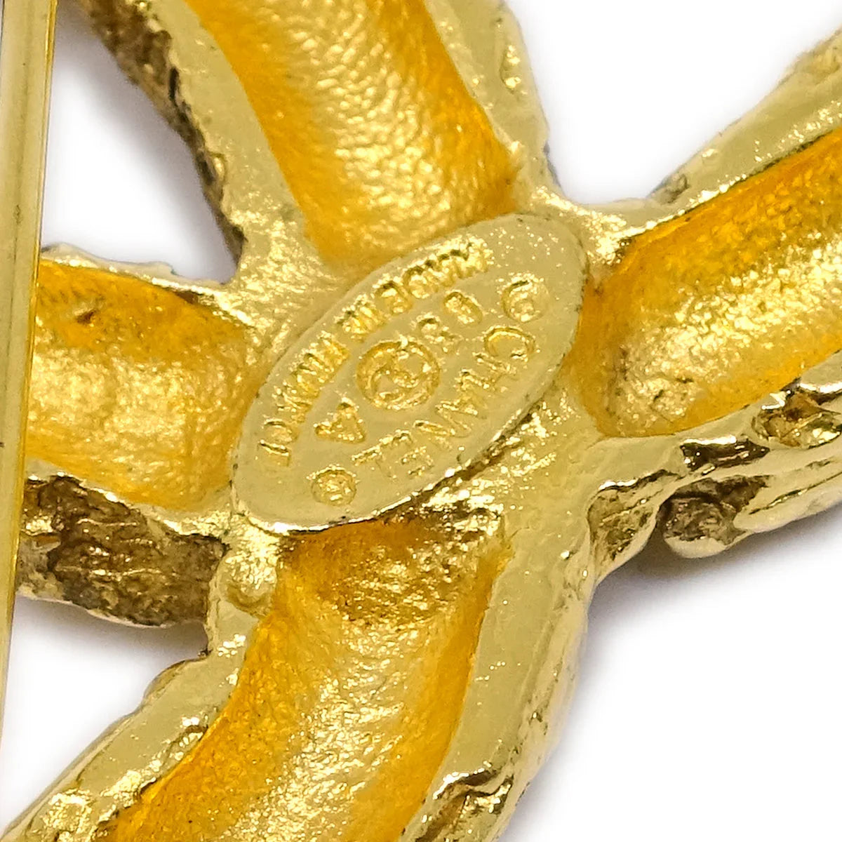 Chanel Fringe Brooch Pin Gold 93A