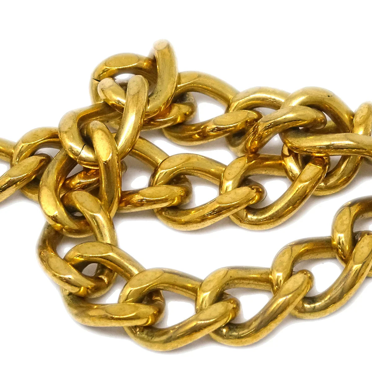 Chanel Turnlock Gold Chain Necklace 97P