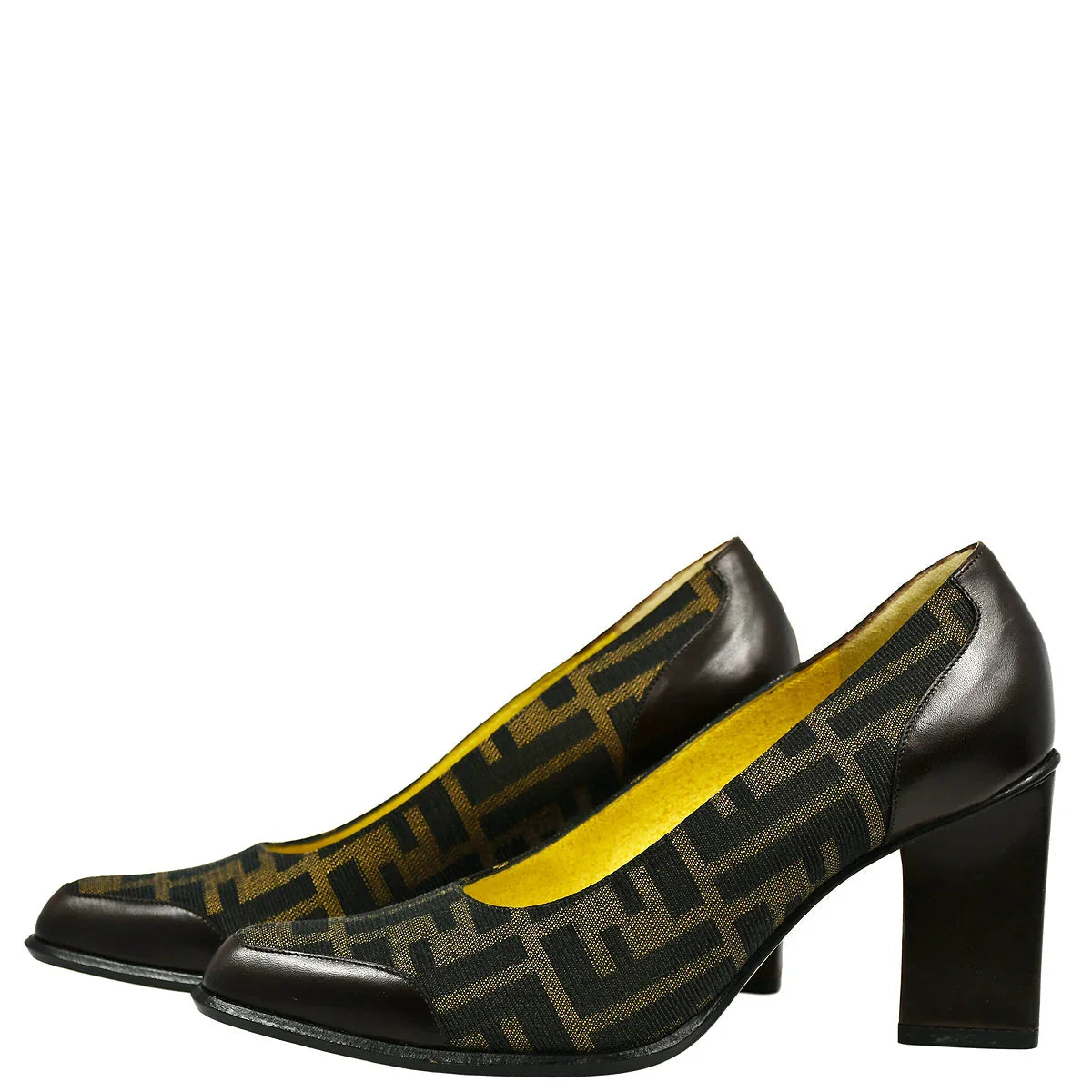 Fendi * Brown Zucca Shoes Pumps #36