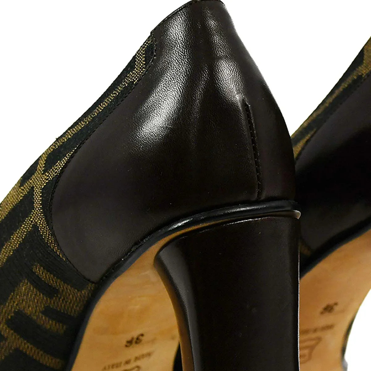 Fendi * Brown Zucca Shoes Pumps #36
