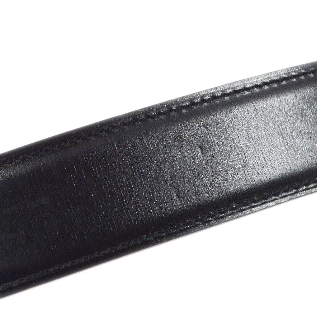 Hermes 1995 Black Box Calf Constance Reversible Belt #70 Small Good
