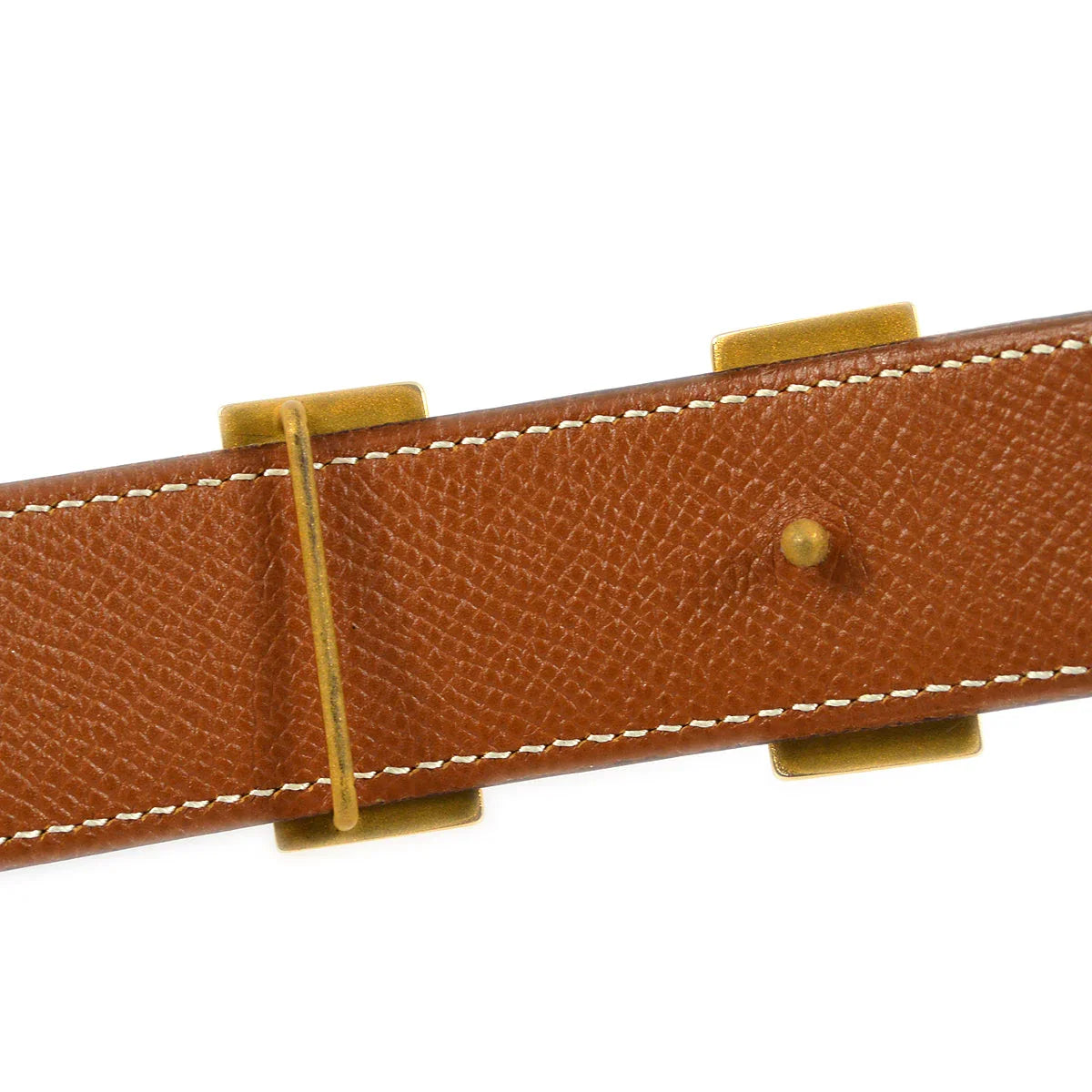 Hermes 1995 Black Box Calf Constance Reversible Belt #70 Small Good