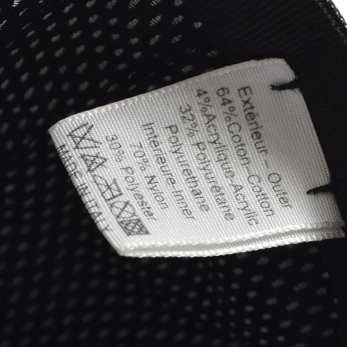 Chanel Sport Line Cap Hat Black #M Small Good