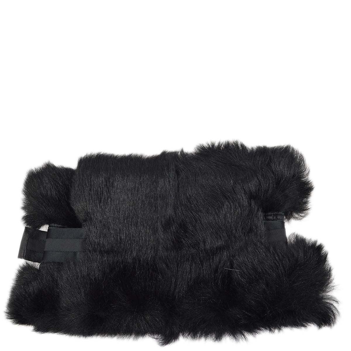 Gucci Fur Snood Stole Black