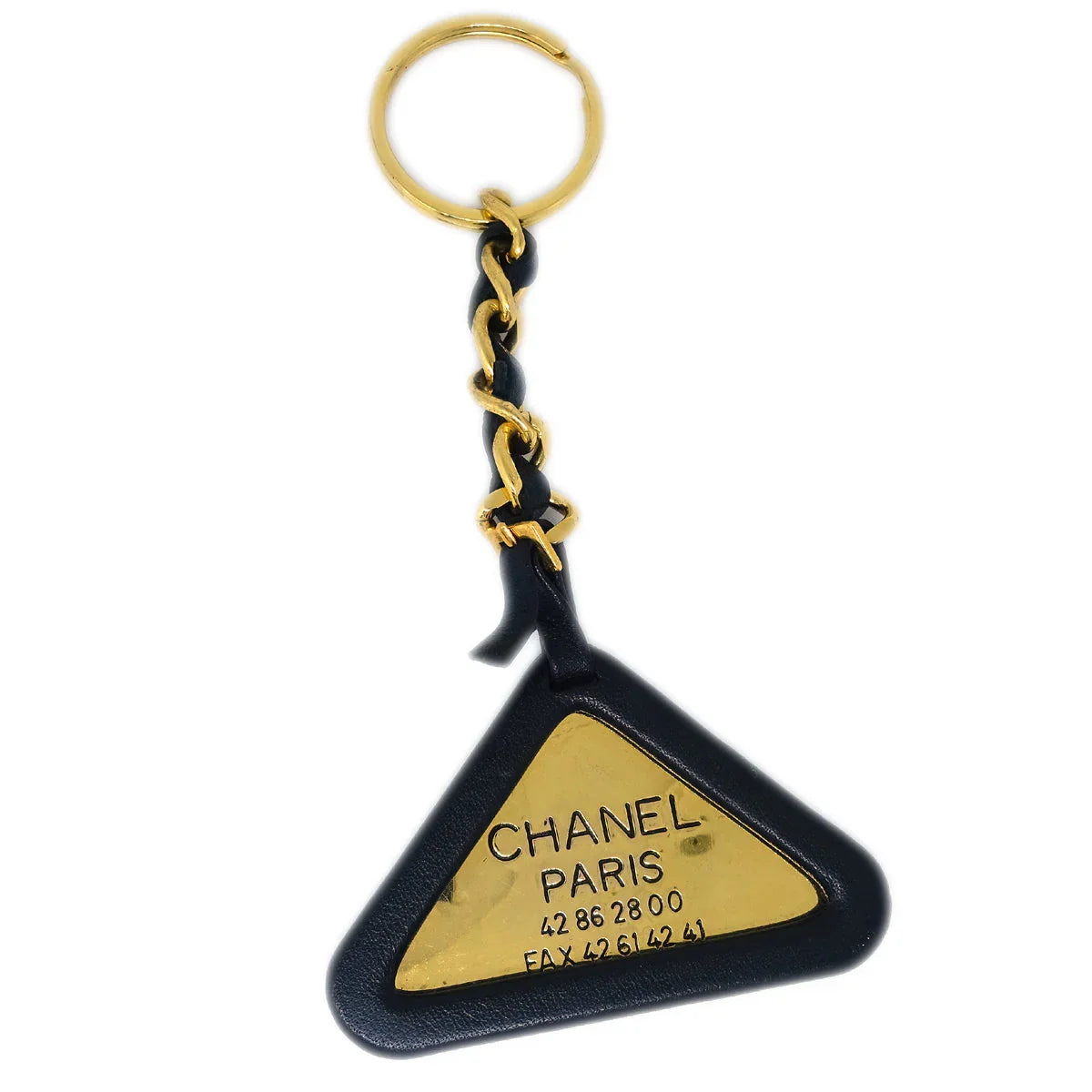 Chanel Gold Chain Key Holder 94P Small Good