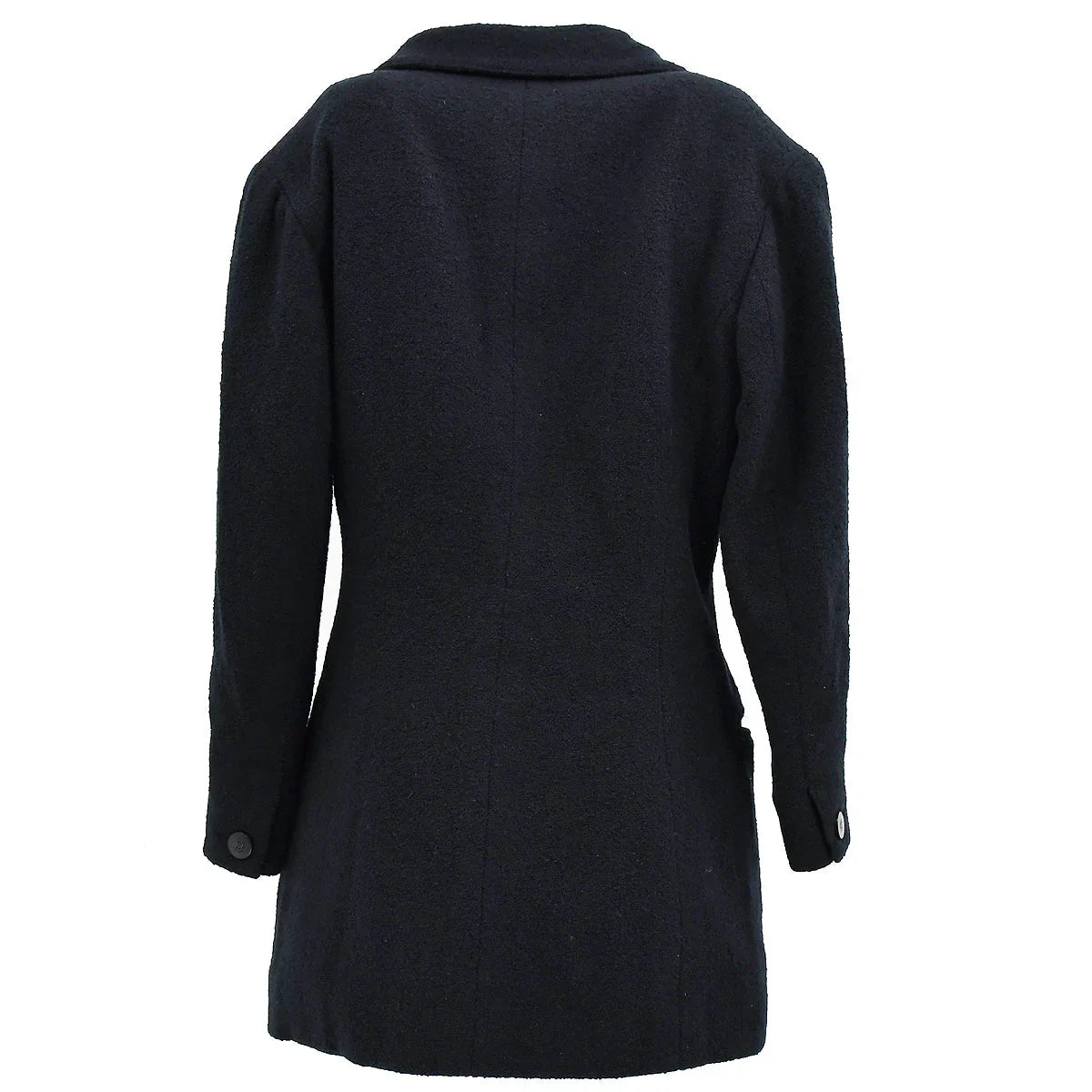 Chanel Single Breasted Jacket Black 98P #38