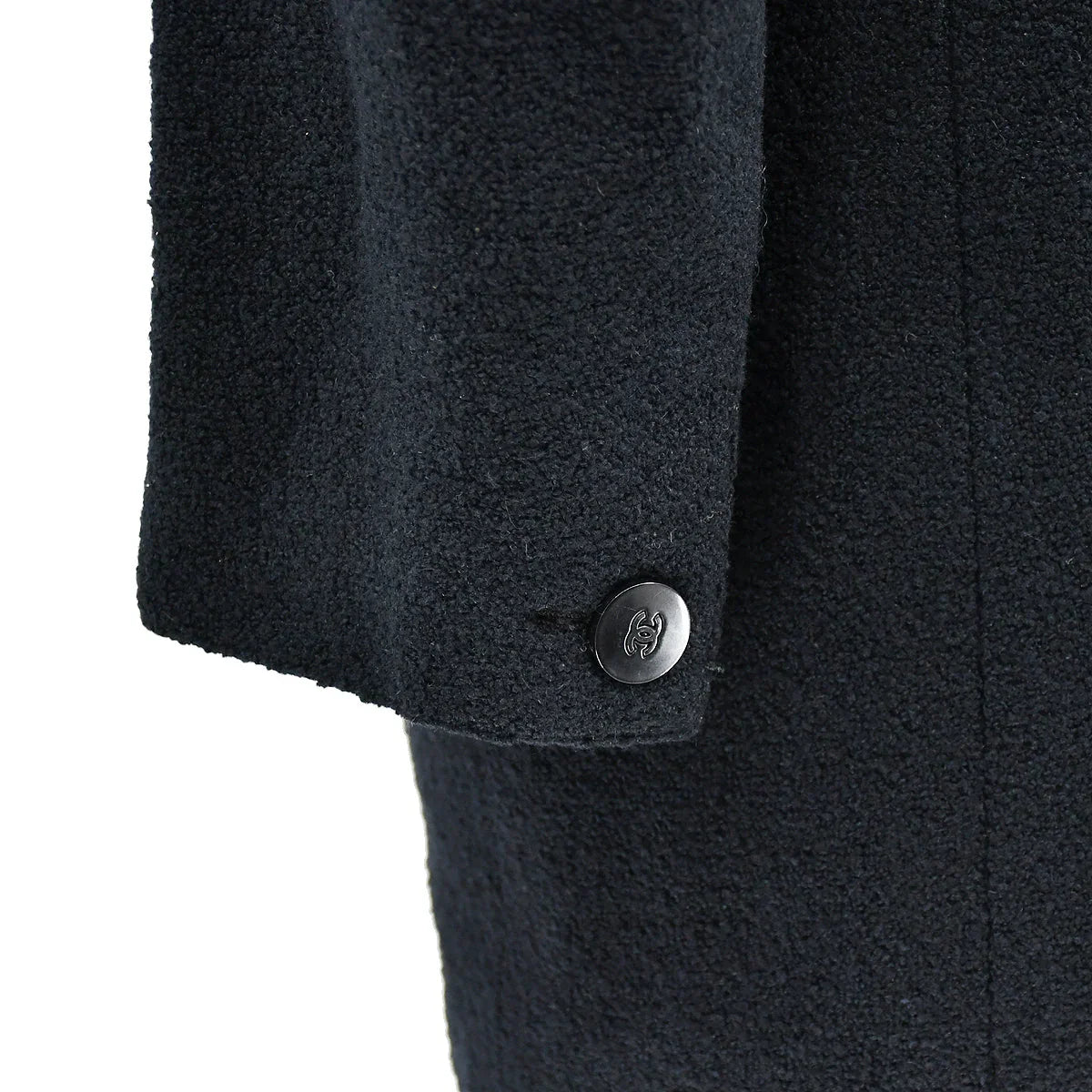 Chanel Single Breasted Jacket Black 98P #38