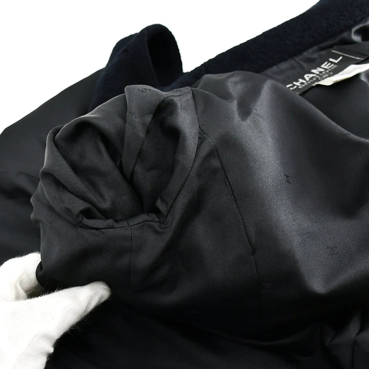 Chanel Single Breasted Jacket Black 98P #38