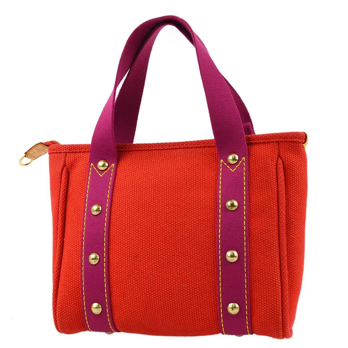 Louis Vuitton 2005 Red Purple Antigua Cabas PM Tote Bag M40037
