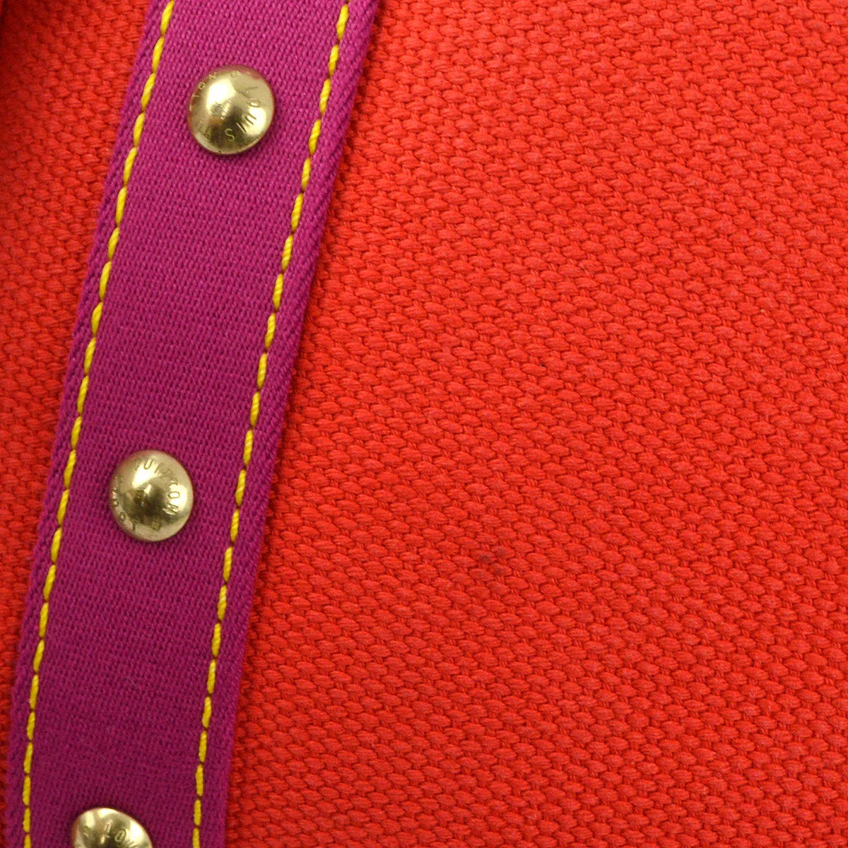 Louis Vuitton 2005 Red Purple Antigua Cabas PM Tote Bag M40037
