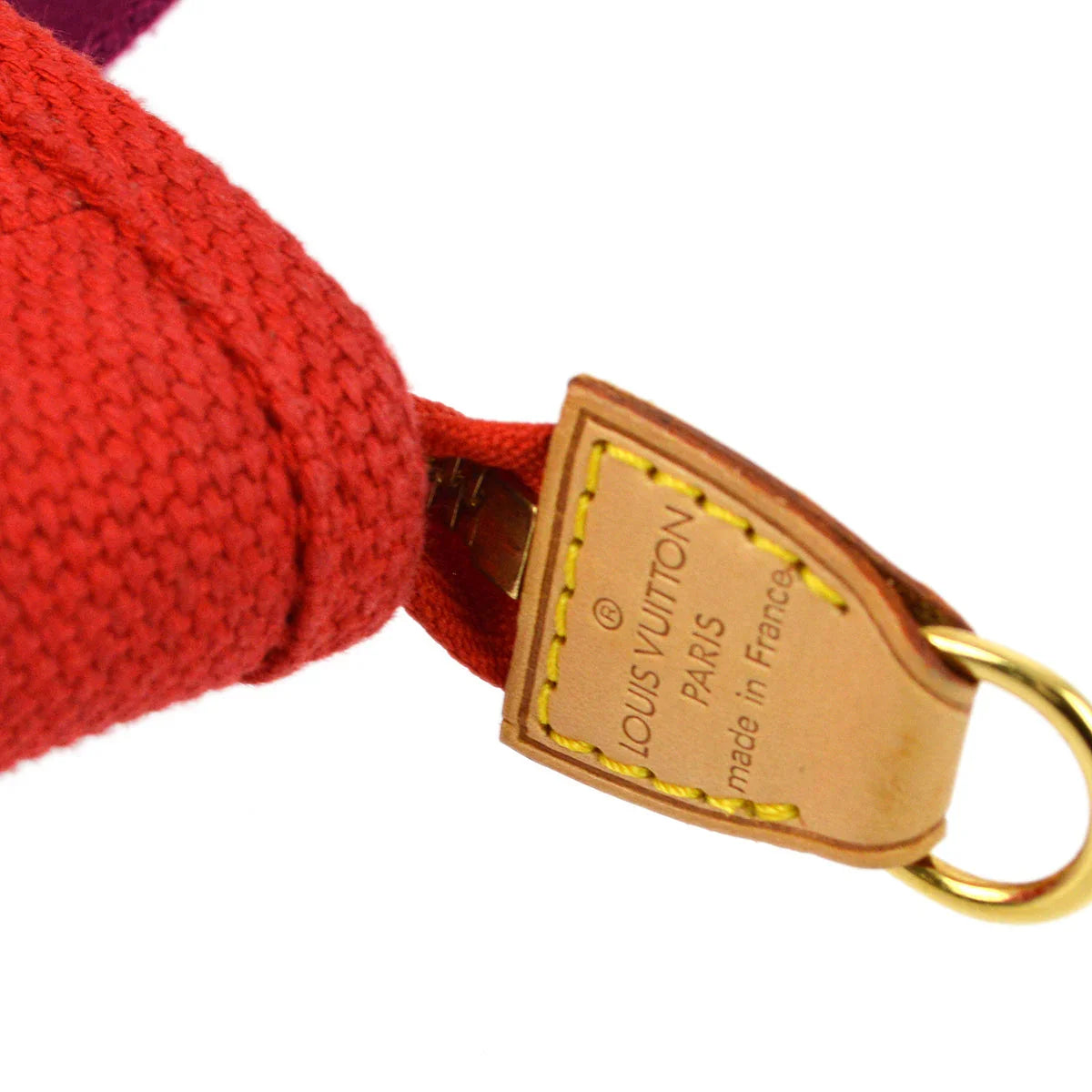 Louis Vuitton 2005 Red Purple Antigua Cabas PM Tote Bag M40037