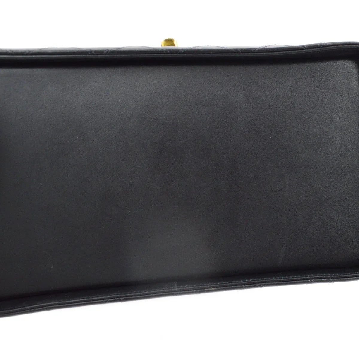 Chanel 1994-1996 Black Lambskin Bicolore Vanity 2way Shoulder Handbag