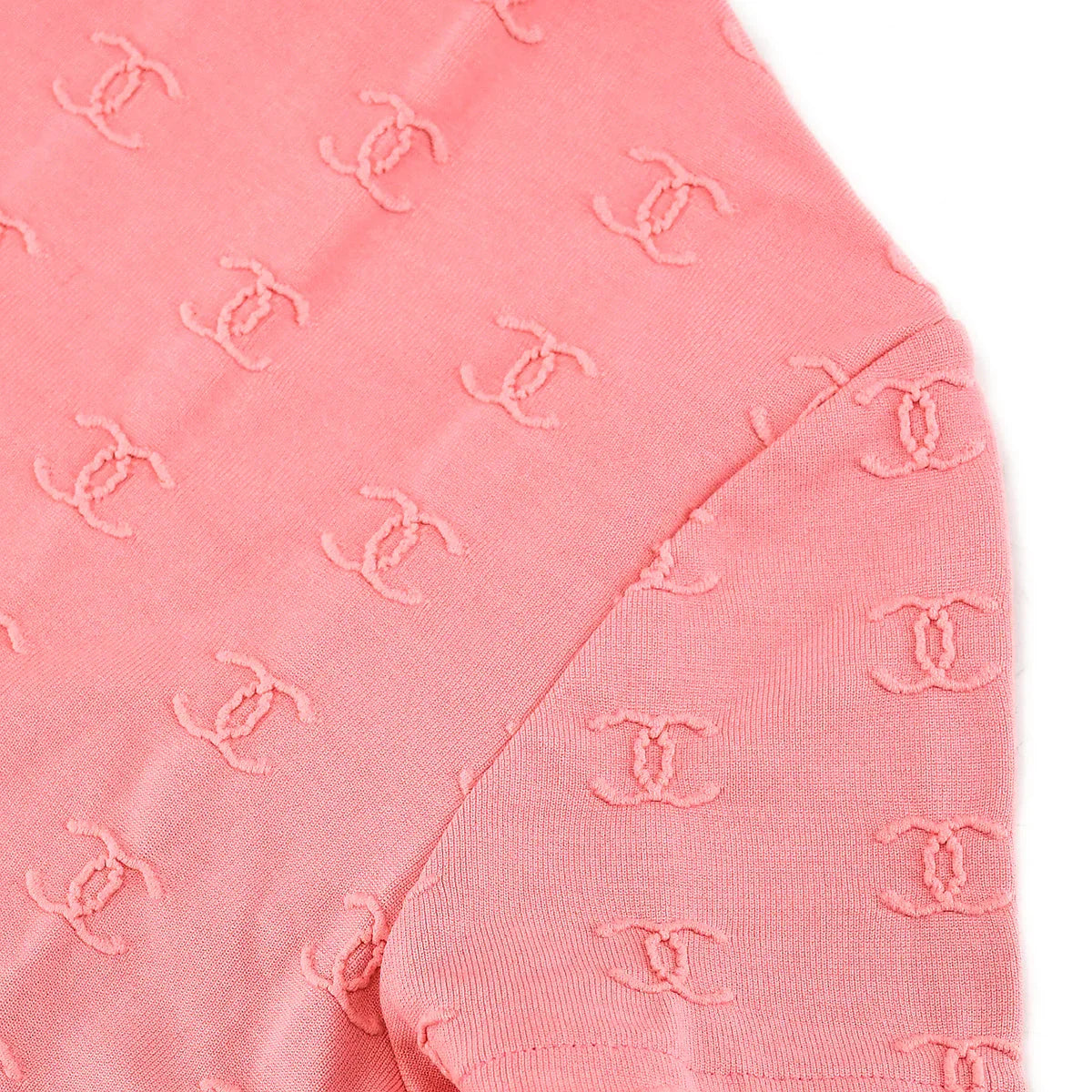 Chanel Cropped T-shirt Pink 97P #40