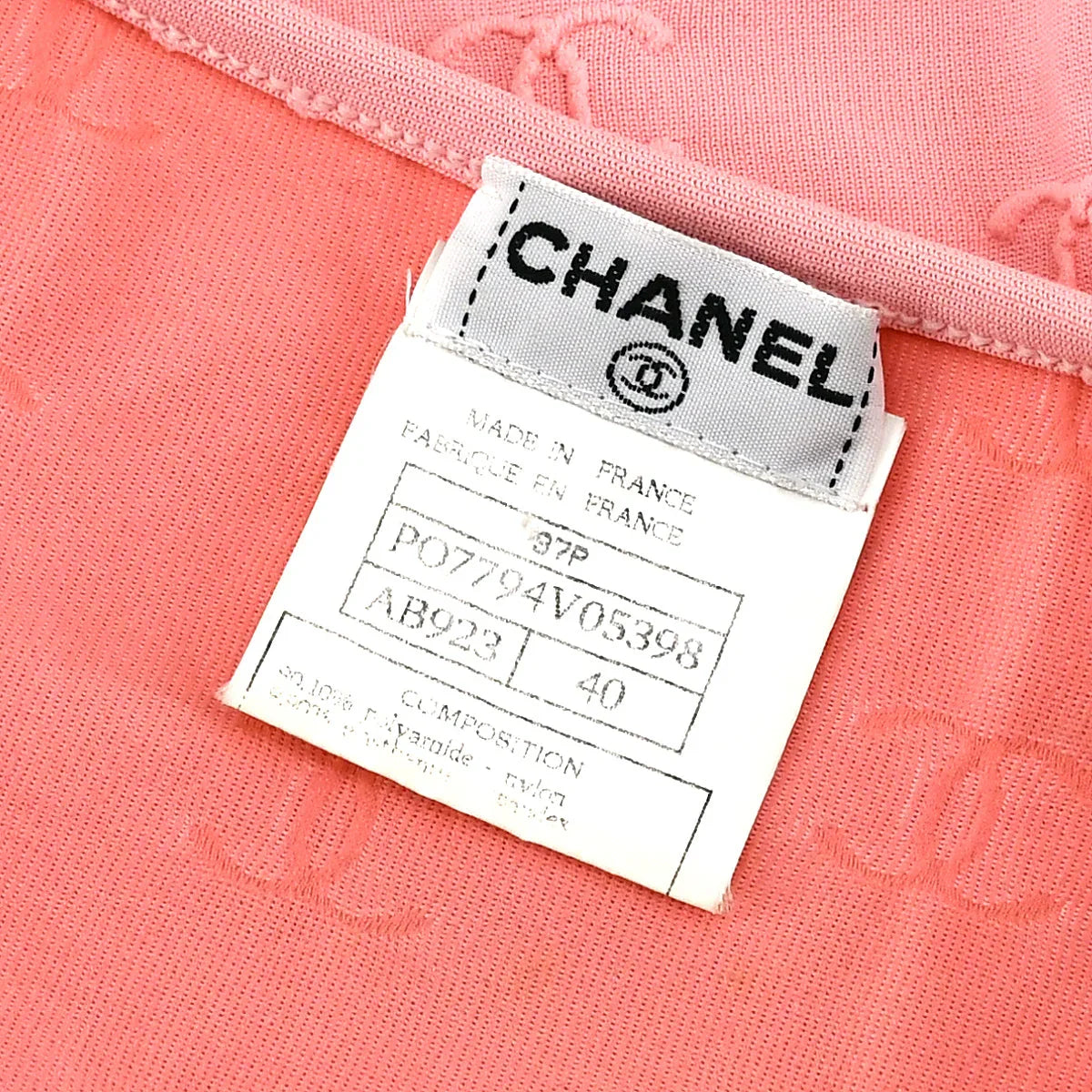 Chanel Cropped T-shirt Pink 97P #40