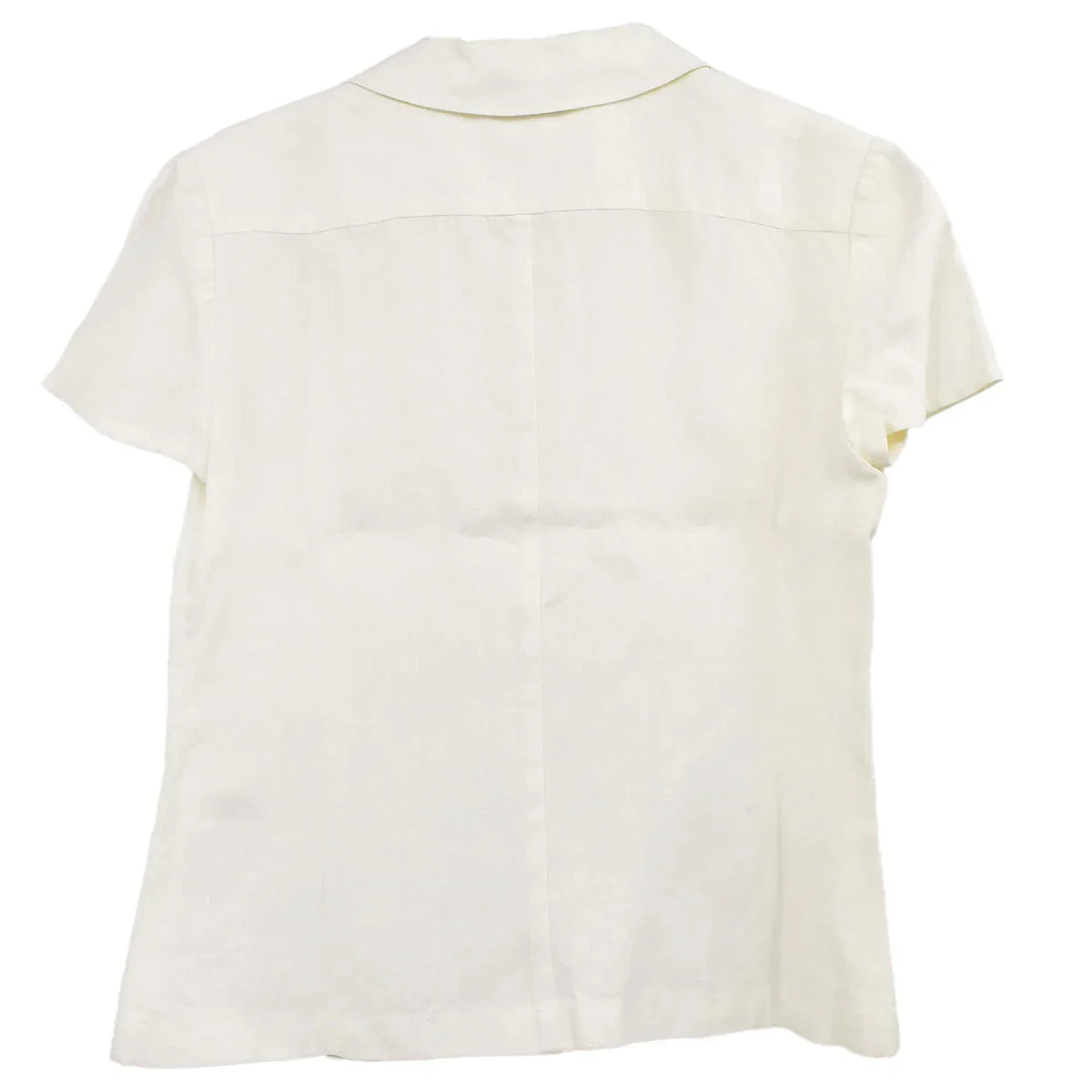 Chanel Short Sleeve Shirt White 97P #38