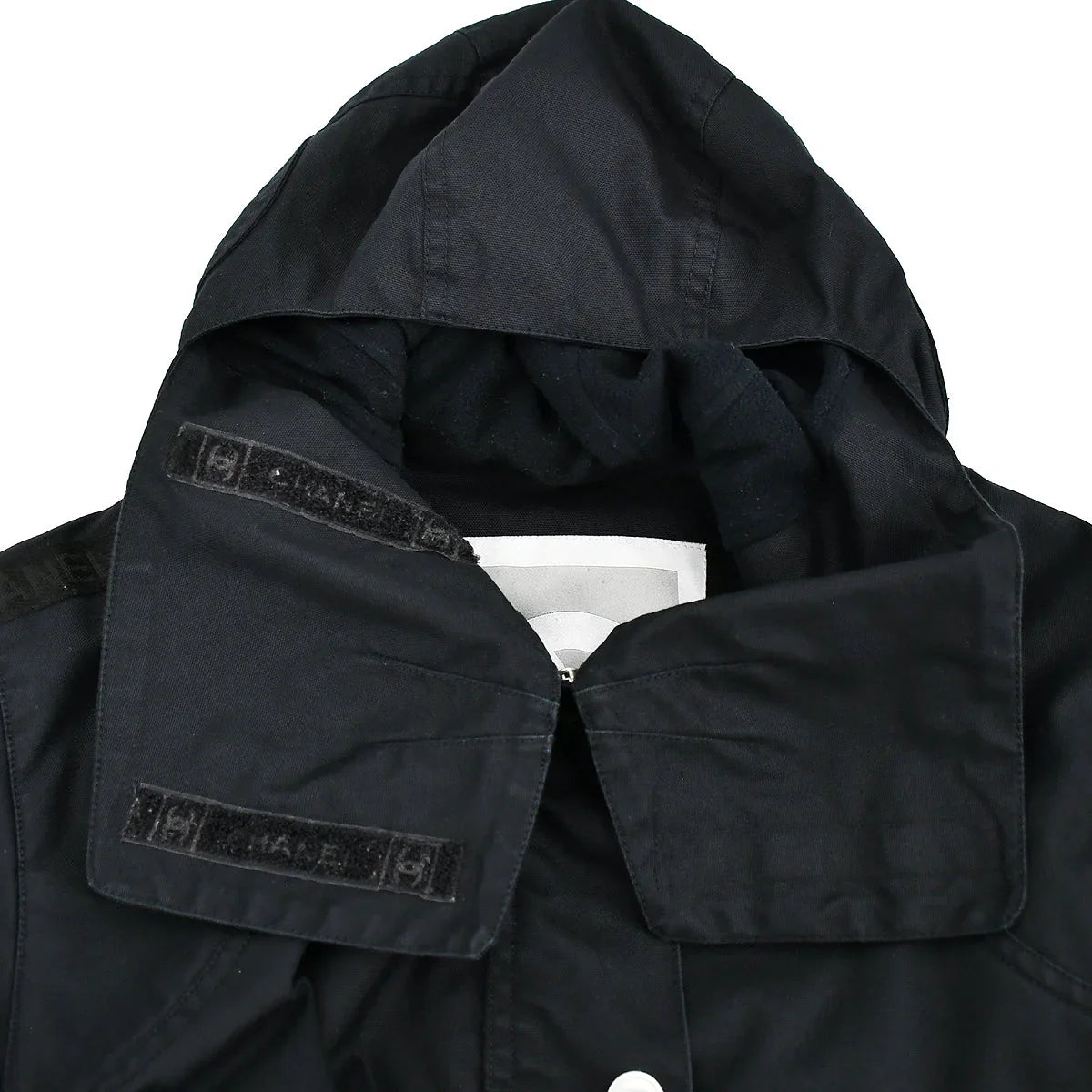 Chanel Sport Line Zip Up Hooded Jacket Black 02A #40