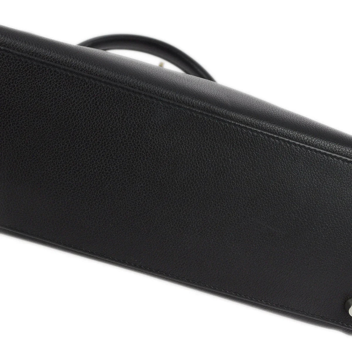 Hermes 2006 Black Evergrain Kelly 32 Retourne