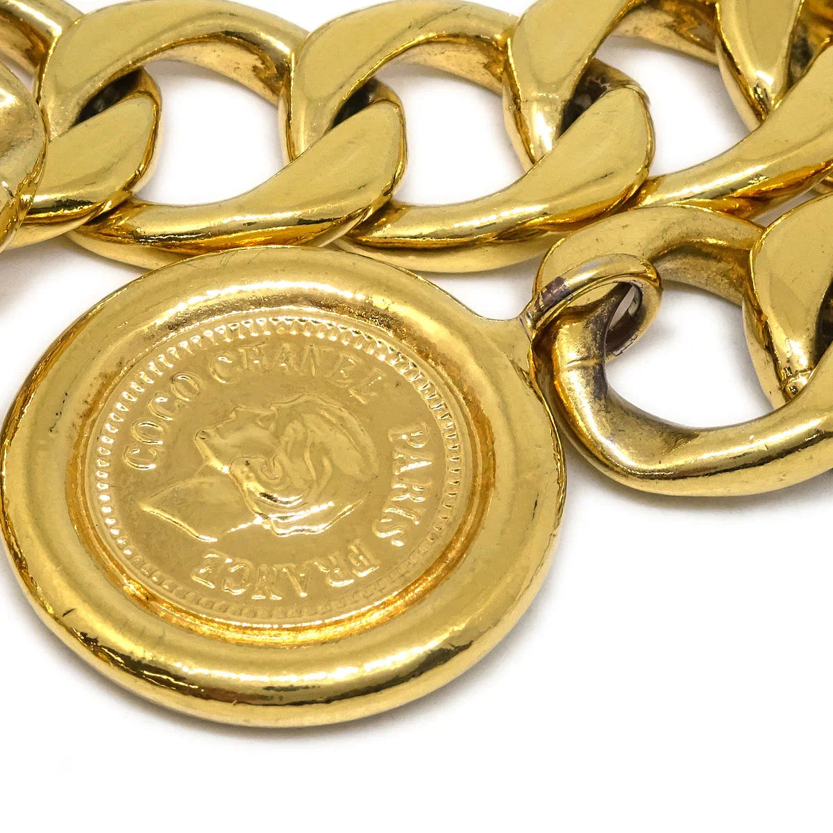 Chanel Medallion Chain Belt Small Good
