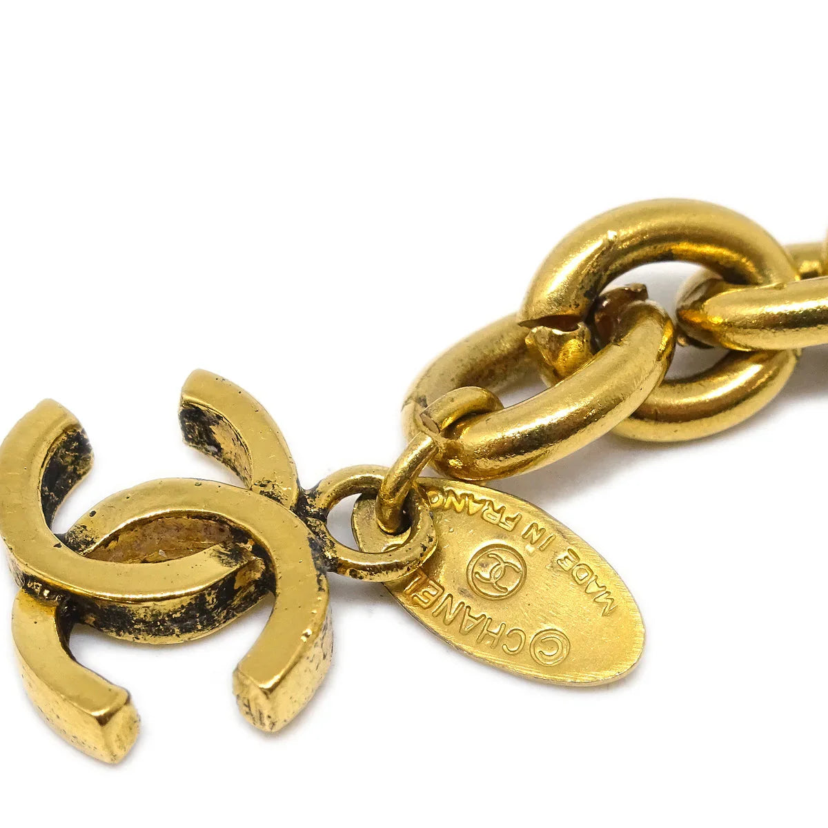 Chanel CC Chain Belt Gold 684 Small Good