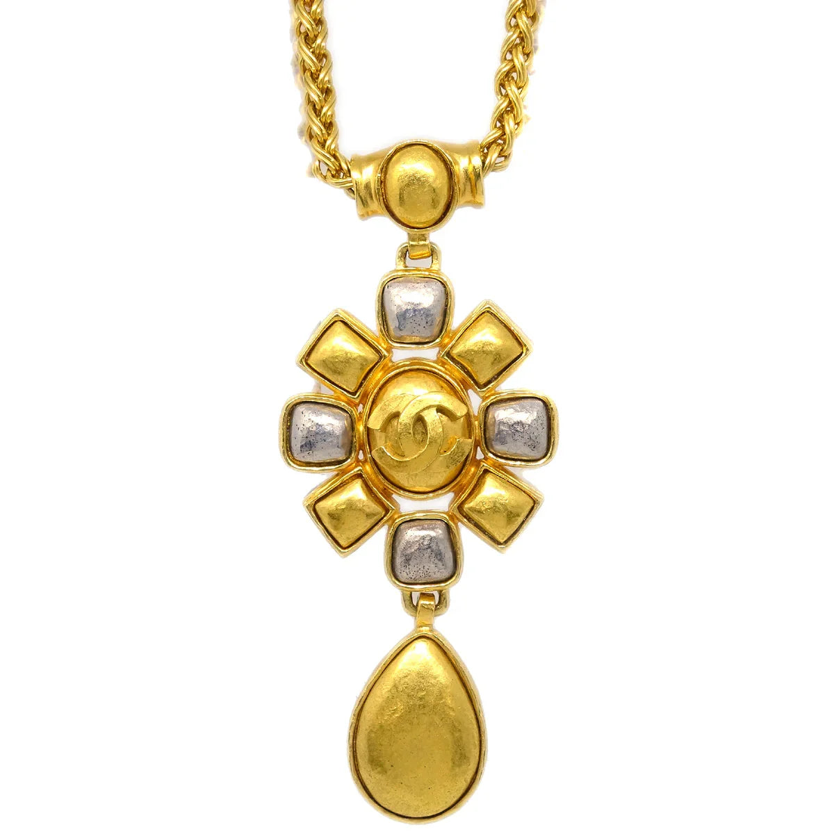 Chanel Gold Pendant Necklace 97A