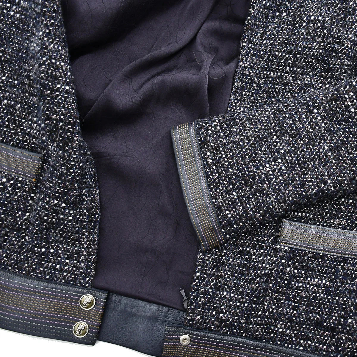 Chanel Jacket Dress Set Navy 04A #36