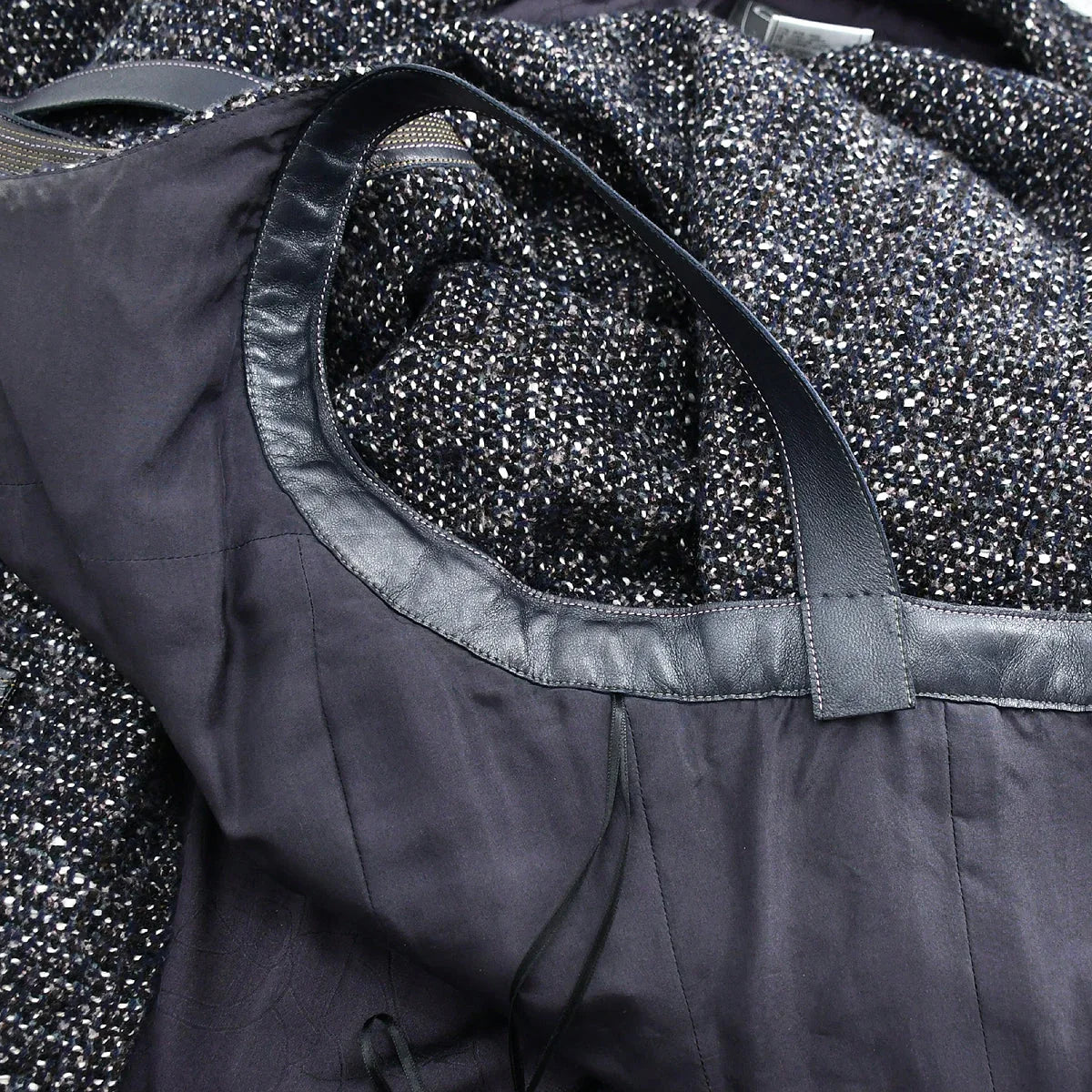 Chanel Jacket Dress Set Navy 04A #36