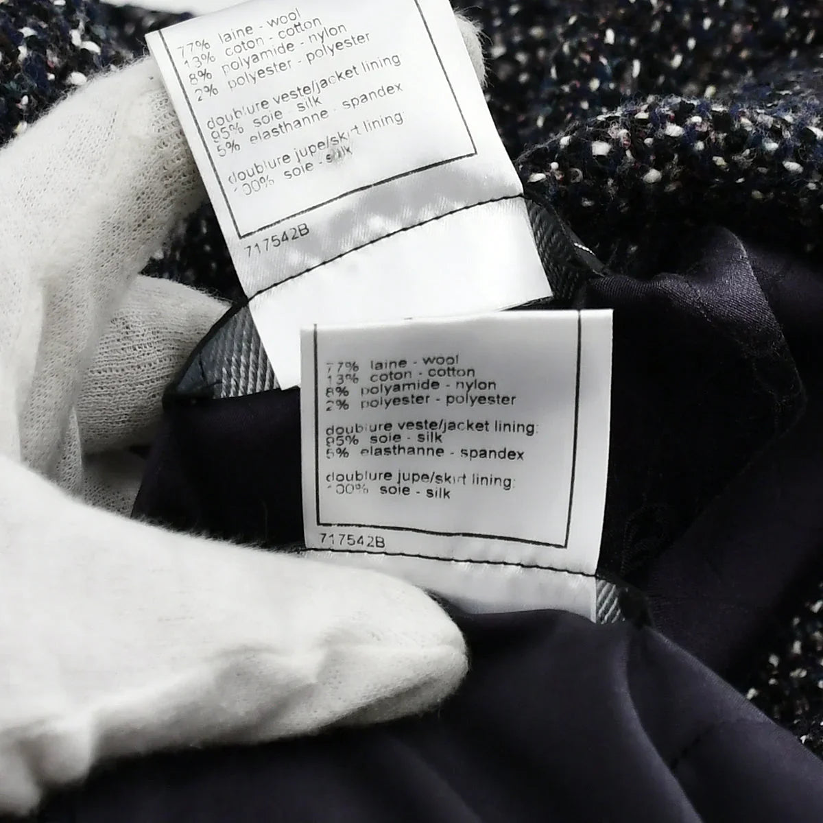 Chanel Jacket Dress Set Navy 04A #36