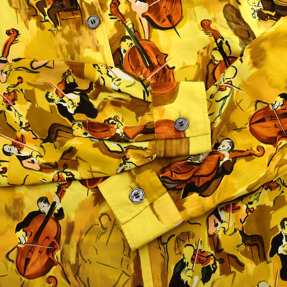 Hermes 1980s Shirt Blouse Yellow #38