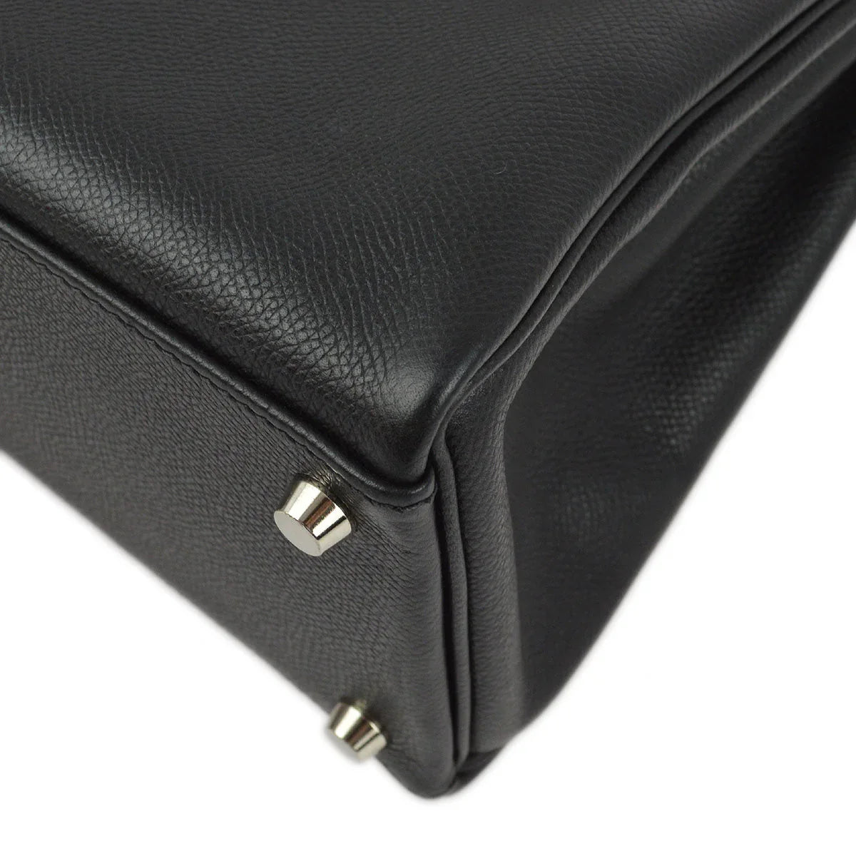Hermes 2004 Black Epsom Kelly 32 Retourne