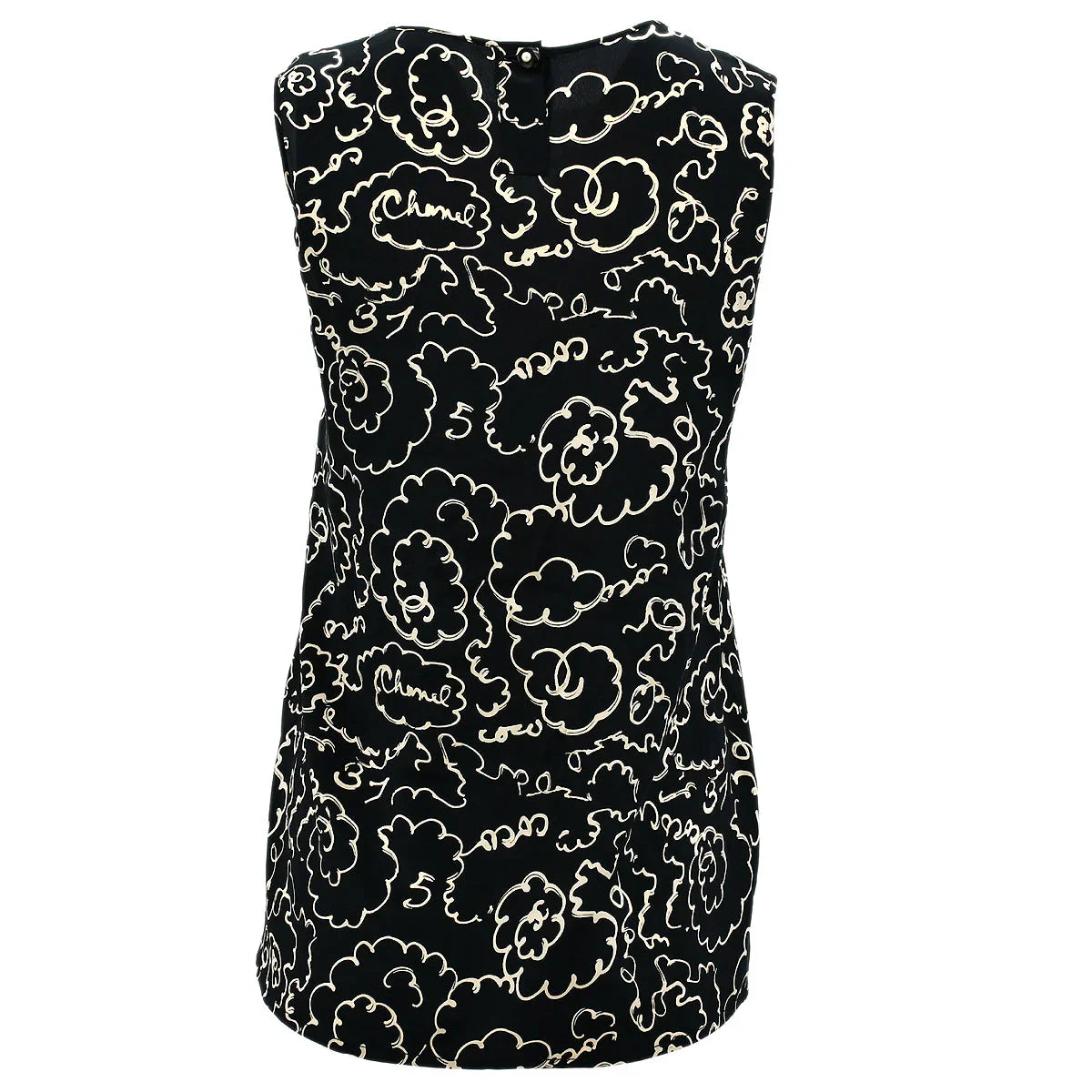 Chanel Sleeveless Tops Black