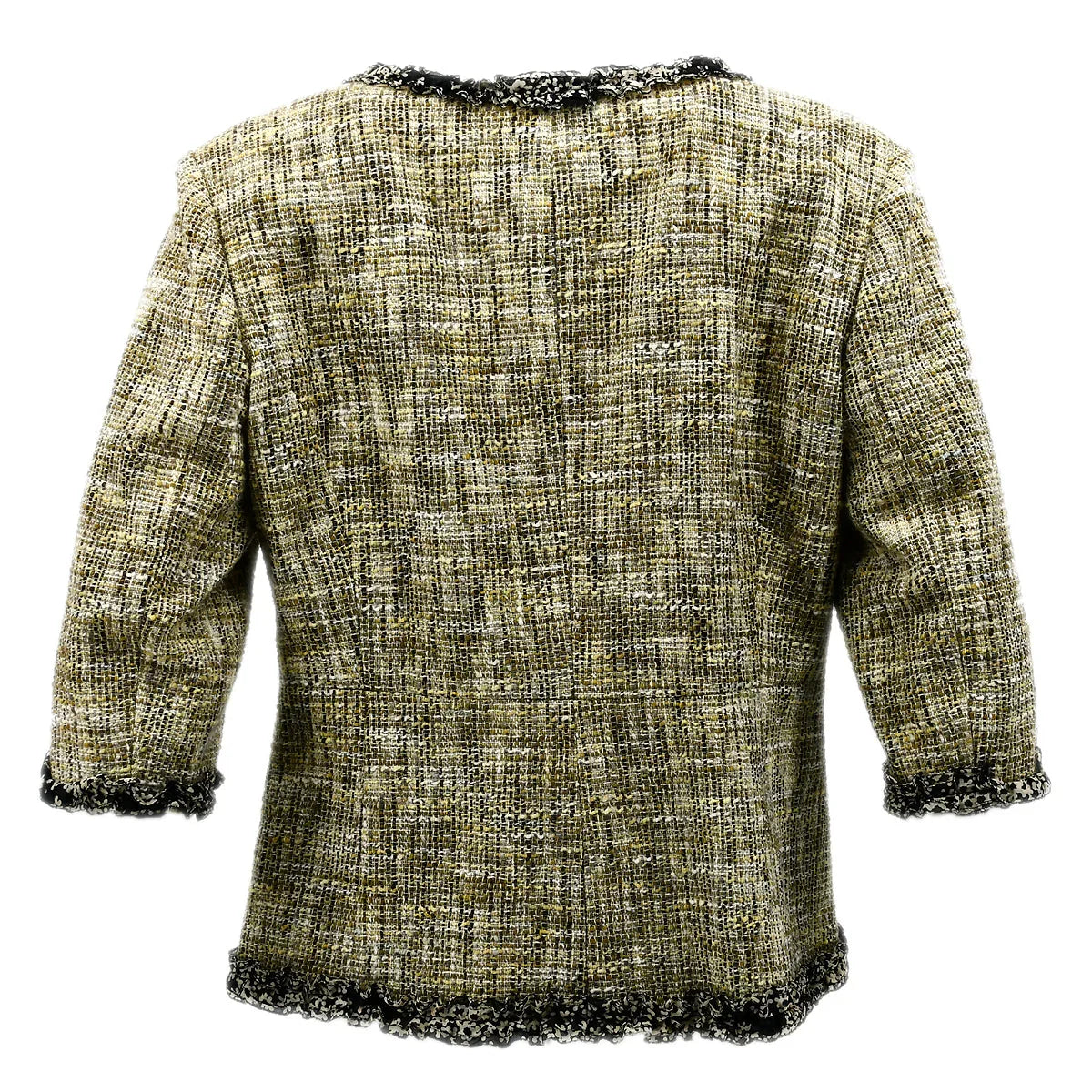 Chanel Collarless Jacket Beige 03P #48