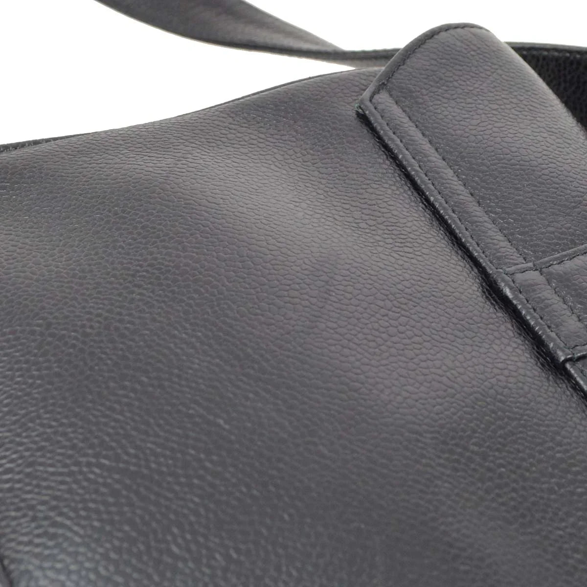 Chanel 1996-1997 Black Caviar Triple CC Backpack