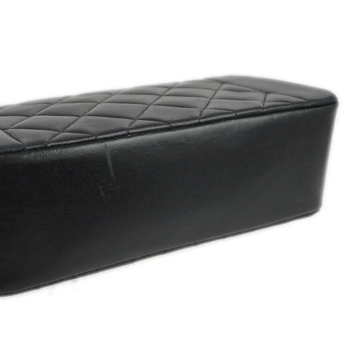 Chanel 1996-1997 Black Lambskin Small Diana Shoulder Bag