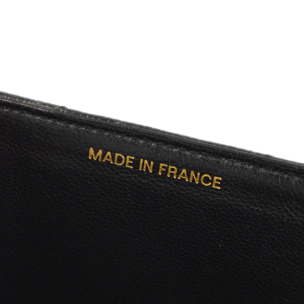 Chanel 1991-1994 Black Caviar Straight Flap Shoulder Bag