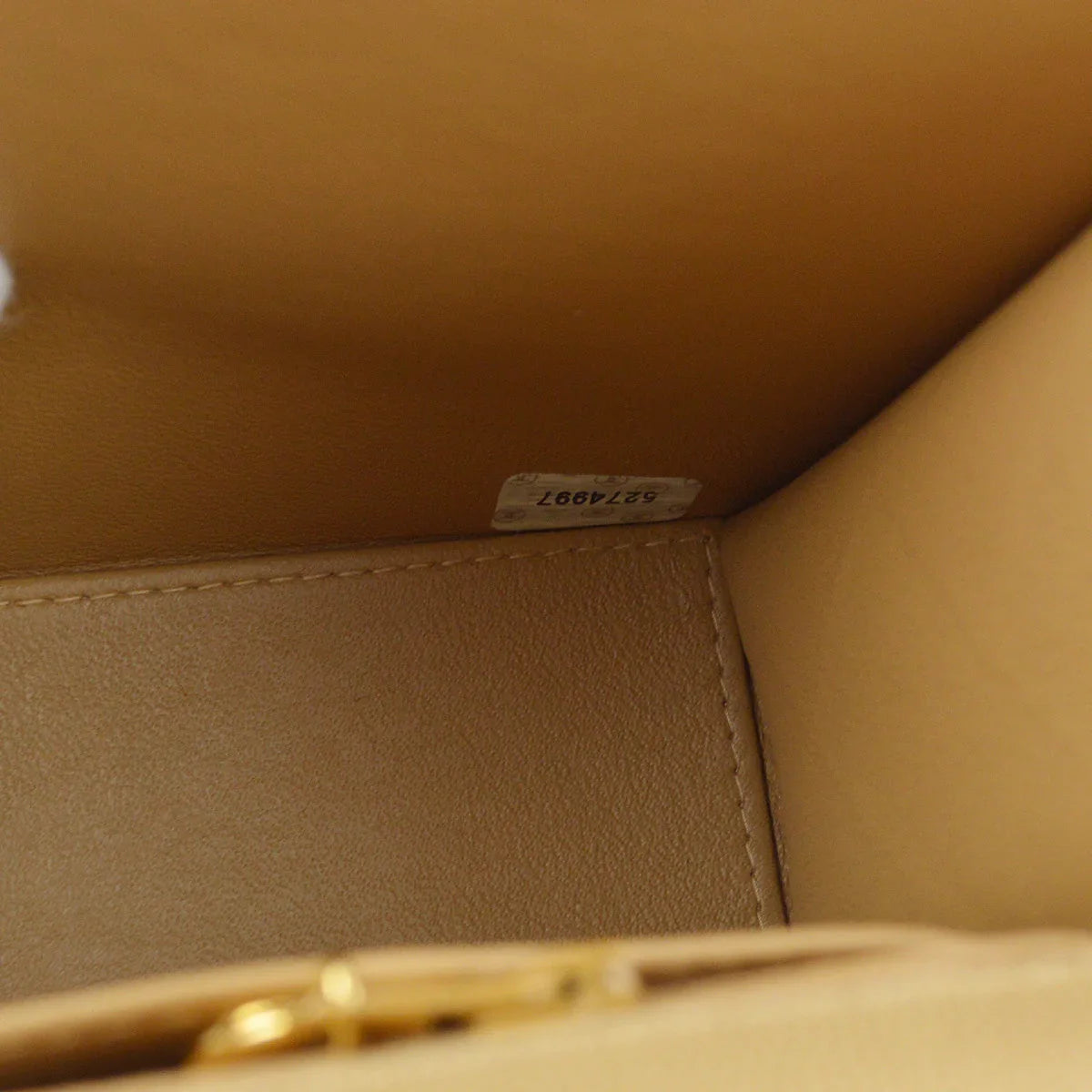 Chanel 1997-1999 Beige Caviar Classic Single Flap Shoulder Bag