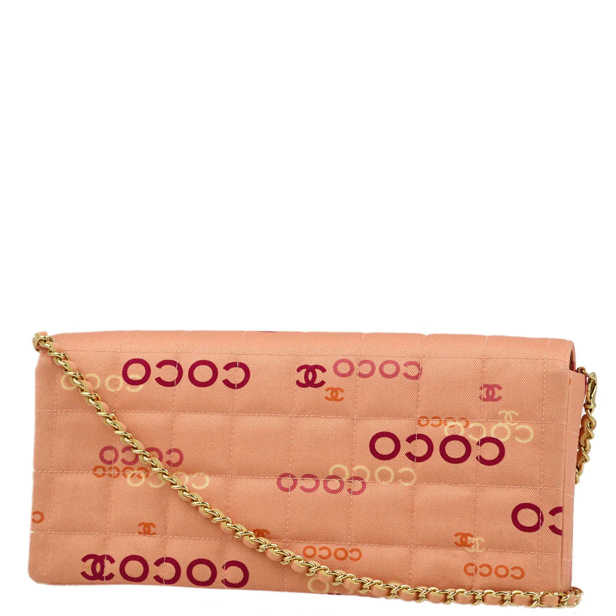 Chanel 2000-2001 Pink COCO East West Shoulder Bag