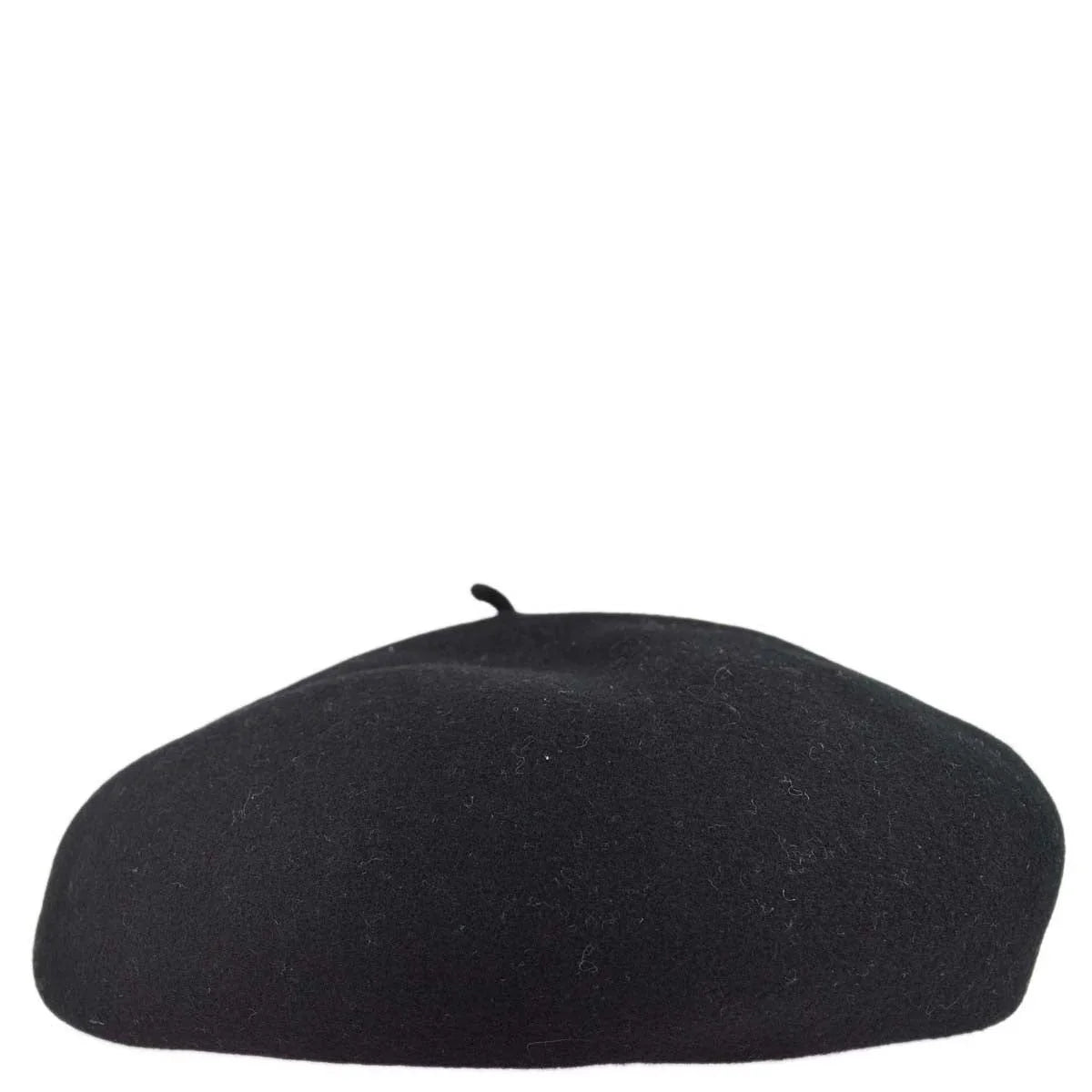 Chanel Oversize Black Hat Beret 98P #57 Small Good