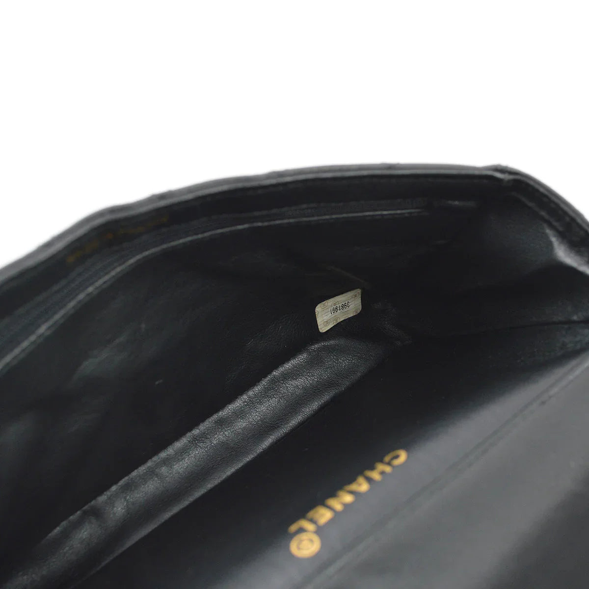 Chanel 1994-1996 Black Lambskin Double Sided Classic Flap Shoulder Bag