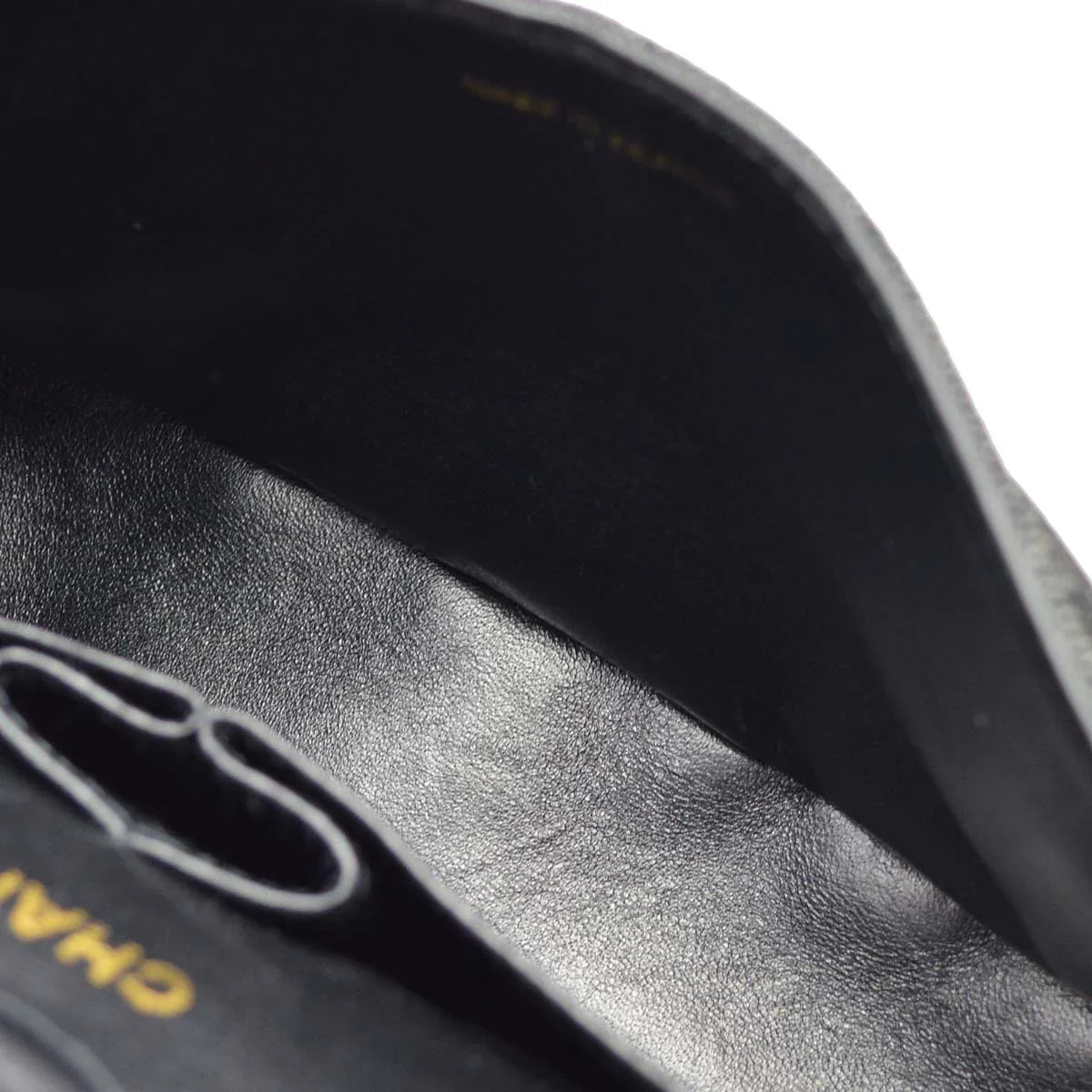 Chanel * 1997-1999 Black Denim Small Classic Double Flap Shoulder Bag