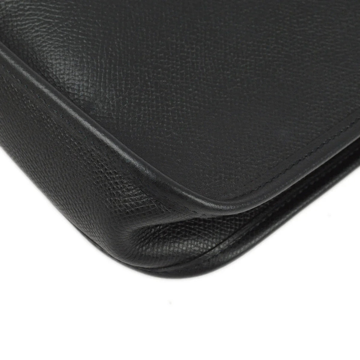 Hermes 2004 Black Epsom Evelyne TPM Shoulder Bag