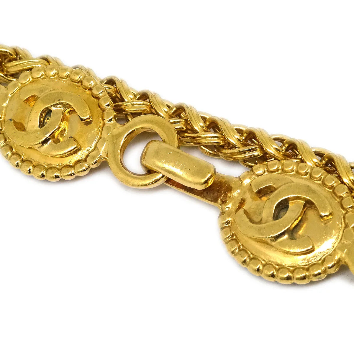Chanel Gold Pendant Necklace 96A