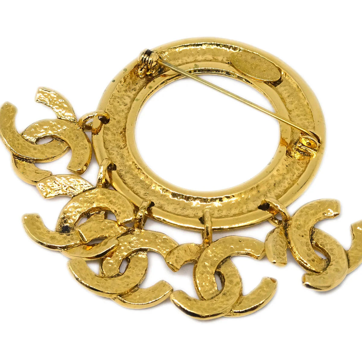 Chanel Hoop Brooch Pin Gold 94P