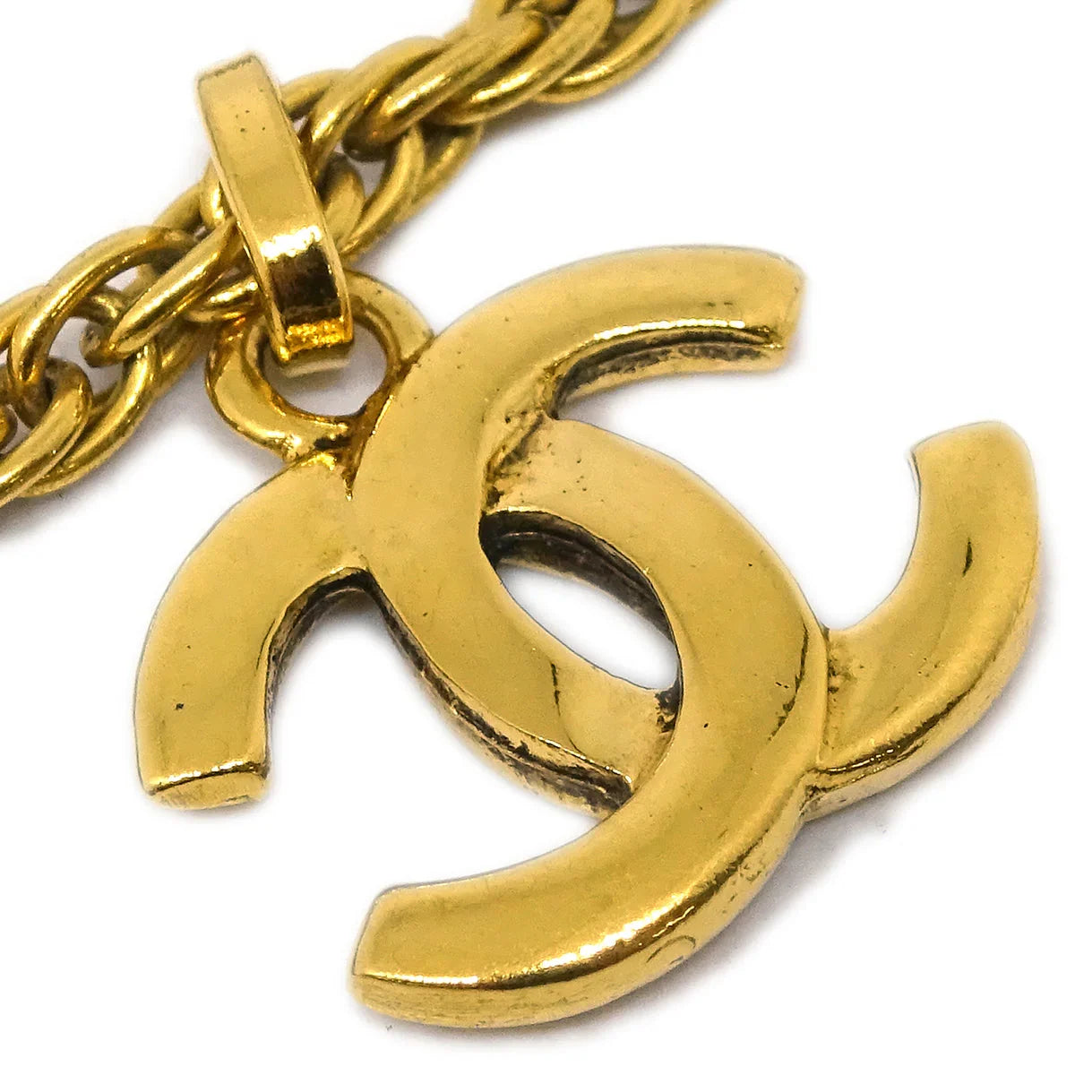 Chanel Gold CC Pendant Necklace