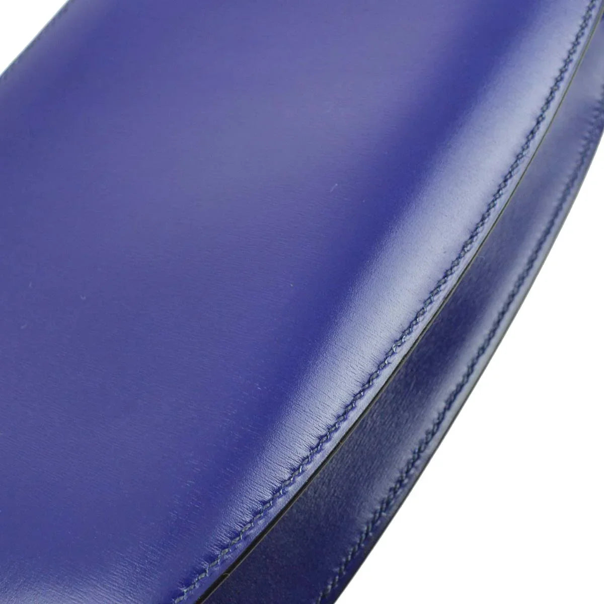 Hermes * 1989 Blue Box Calf Sac A Malice Shoulder Bag