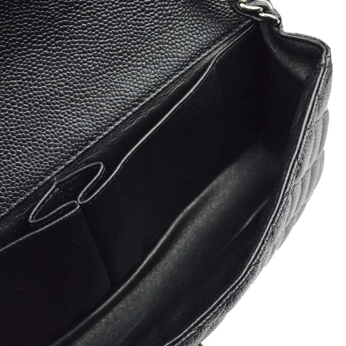 Chanel * 2006-2008 Black Caviar East West Shoulder Bag